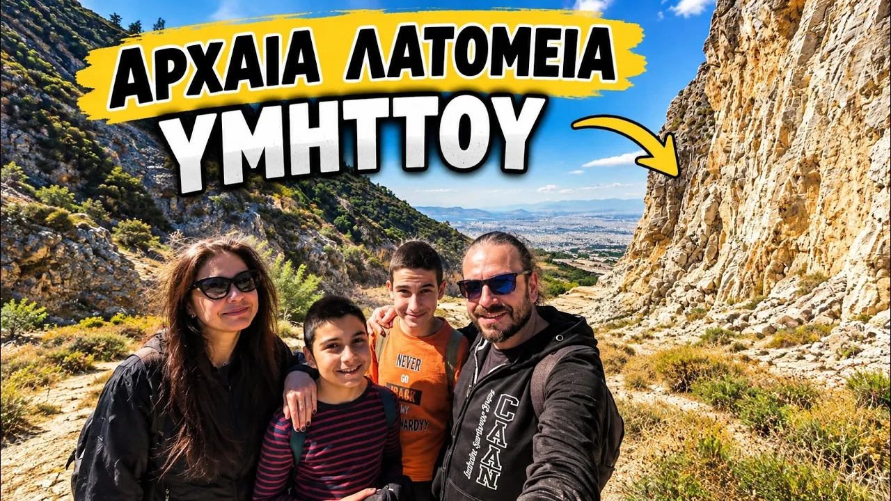 Thumbnail βίντεο: Εξερευνούμε τα Αρχαία Λατομεία του Υμηττού! Οικογενειακή Περιπέτεια!